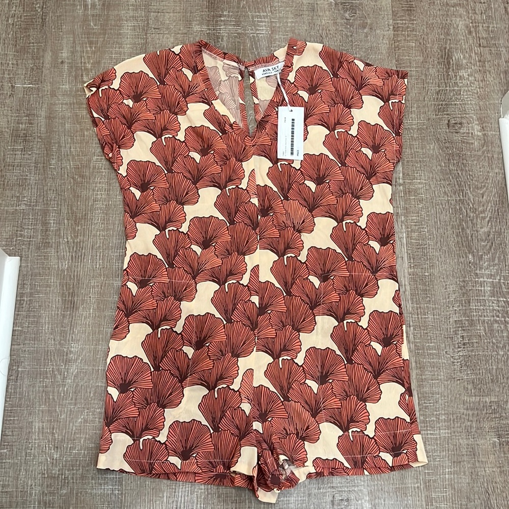 Ava Sky Romper Bronx Cherry Roma